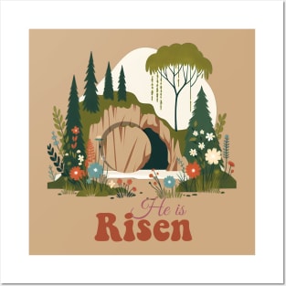 He is Risen, Easter celebration design Posters and Art